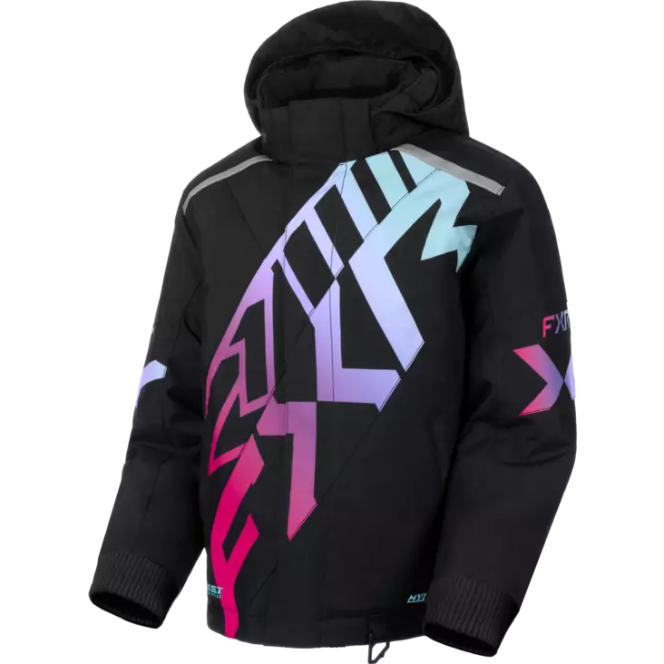 FXR Youth Cold Cross CX Jacket - Black/Twilight - Skoterkläder barn - 61187 - 1