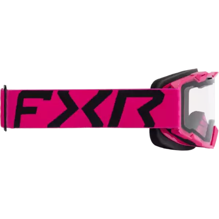 FXR Youth Maverick Clear Goggle - Razz - OS - Skoterkläder barn - 60018 - 2