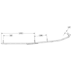 Sno-X Ripper Four Styrstål 4" Hårdmetall - Styrstål - D62758 - 1