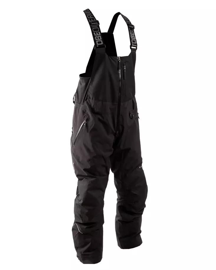 TOBE ITER V2 BIB FODRAD TÄCKBYXA JET BLACK - Skoterbyxor - 47078 - 1