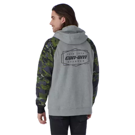 CAN-AM PREMIUM HOODIE HERR GRÅ/CAMO - ATV Kläder - 49329 - 2
