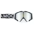 AMOQ Aster Skoterglasögon Svart-Vit Silver Mirror - Goggles och Linser - 46139 - 1