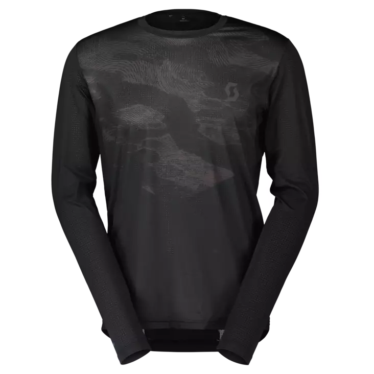 SCOTT TRAIL FLOW LONG-SLEEVE TRÖJA HERR SVART/GRÅ - Tröjor - 49279 - 1