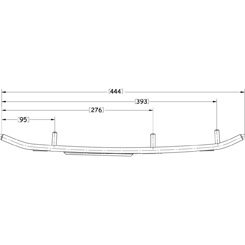 Sno-X Ripper Four Styrstål 4" Hårdmetall - Styrstål - D62749 - 1