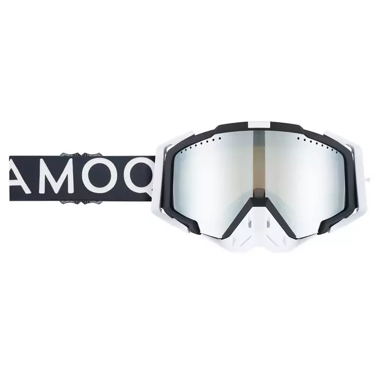 AMOQ Aster Skoterglasögon Svart-Vit Silver Mirror - Goggles och Linser - 46139 - 1