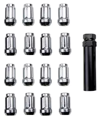 ITP Hjulmuttersats 12 x 1.25mm 60° konisk kromad inneh. hylsa 20 st - Tillbehör däck och fälg - D525779 - 1